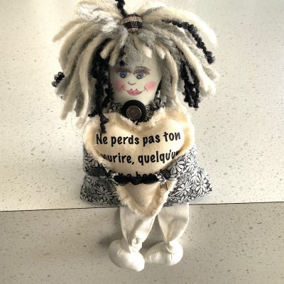 Doll handmade with heart 233