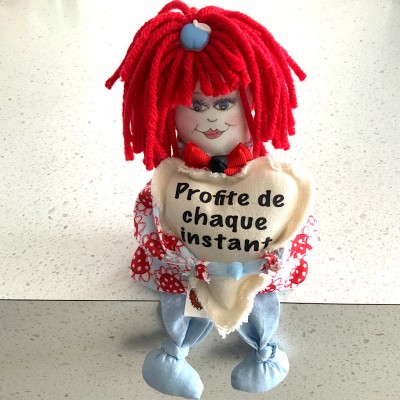Doll handmade with heart 239