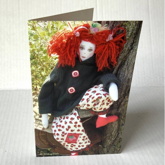 Wish card with doll photo