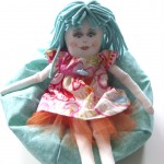 Robe d'été ROSE pour poupée de chiffon Mélie